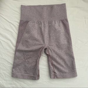 Gymshark Flex Cycling Shorts - Purple Marl/Grey - S